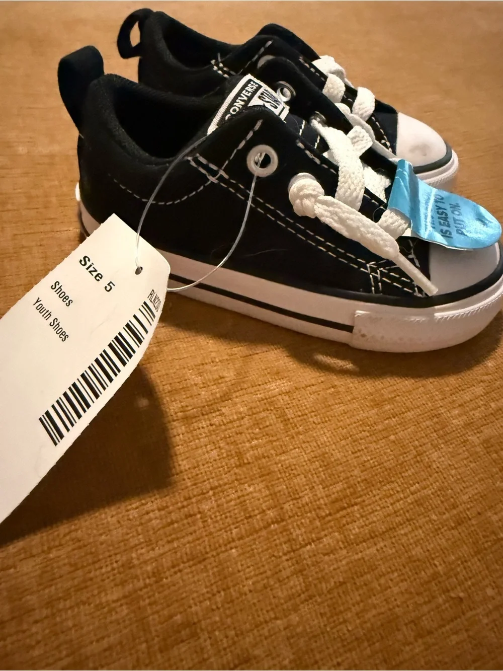 Converse Kids Low Top Sneakers in Black and White